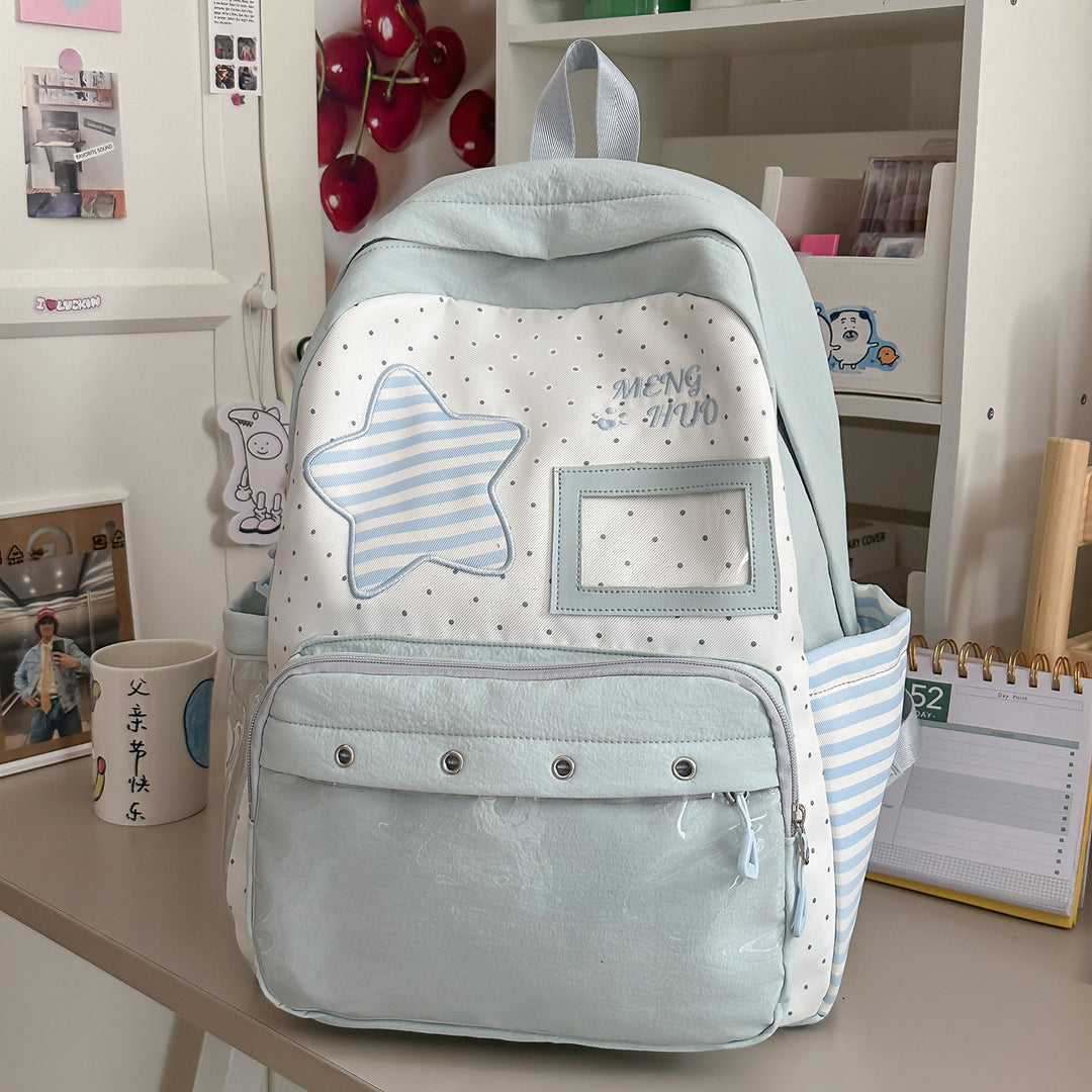 Trendy Star-Embellished Backpack Stornfield