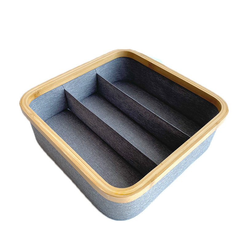 Multi-Sectional Bamboo Storage Tray Stornfield