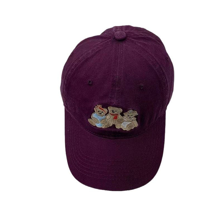 Women's Casual Embroidered Teddy Bear Baseball Cap Stornfield