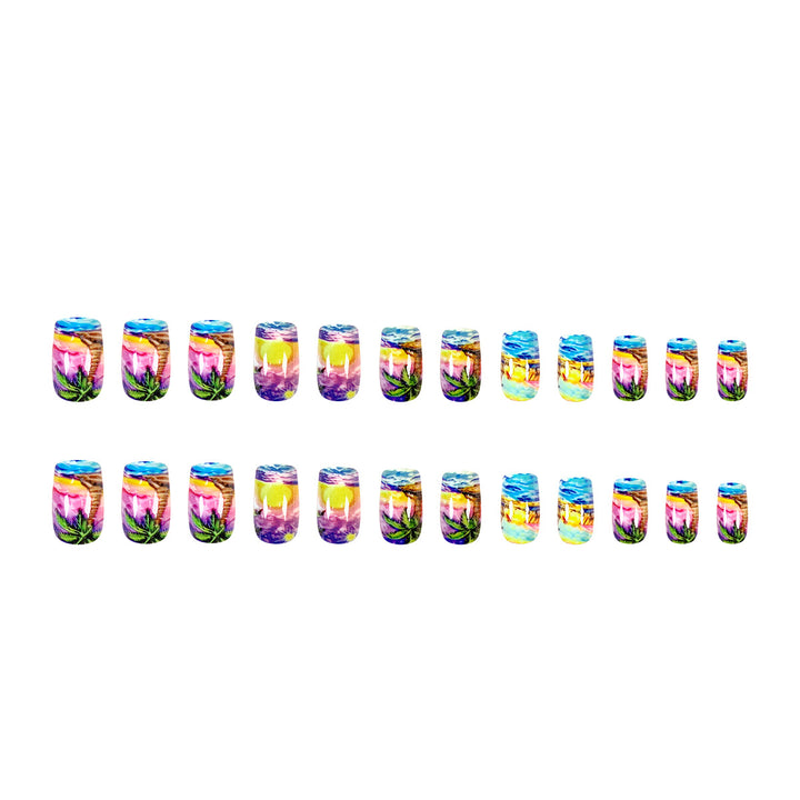 Artful nail art in tropical beach design Stornfield