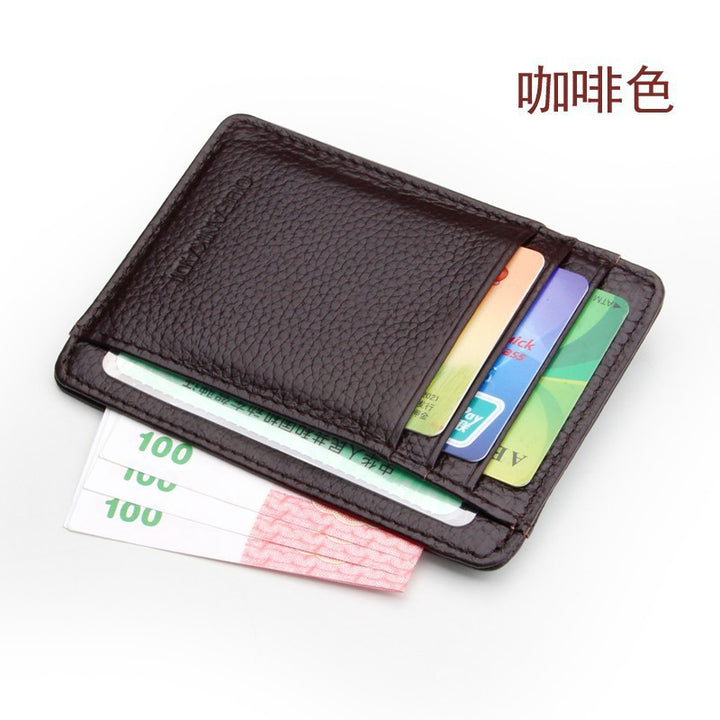 Premium Textured Leather Card Holder Stornfield