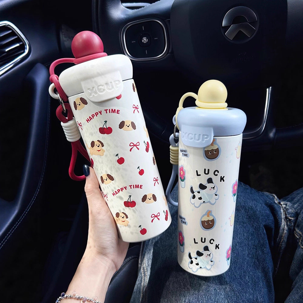 Women's water bottle with creative design and practical carrying handle Stornfield