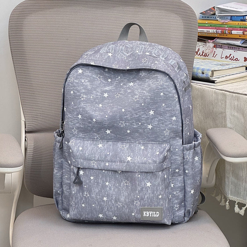 Star-Printed Casual Backpack Stornfield