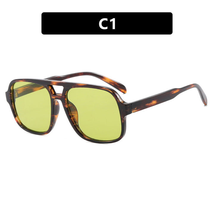 Women's modern square sunglasses with stylish transparent frame Stornfield