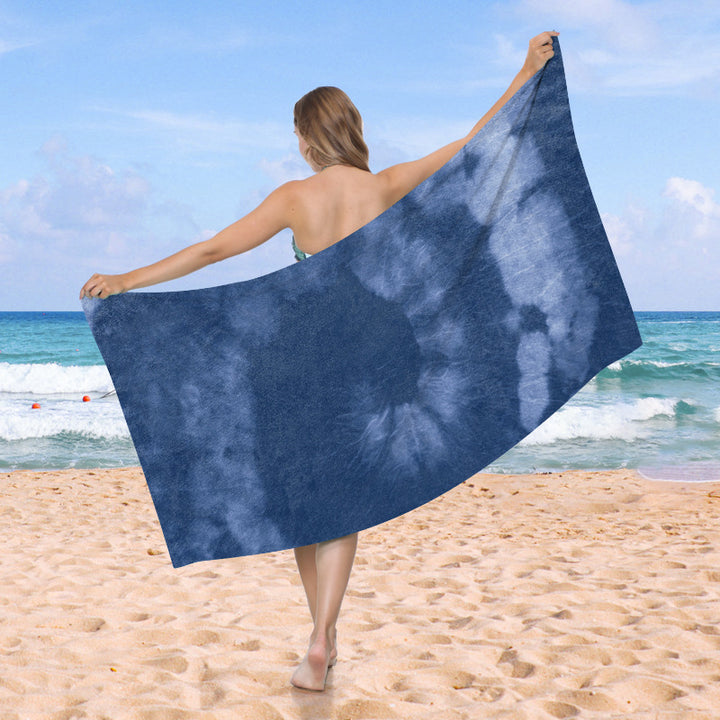 generously cut beach towel with TIE-DYE pattern Stornfield