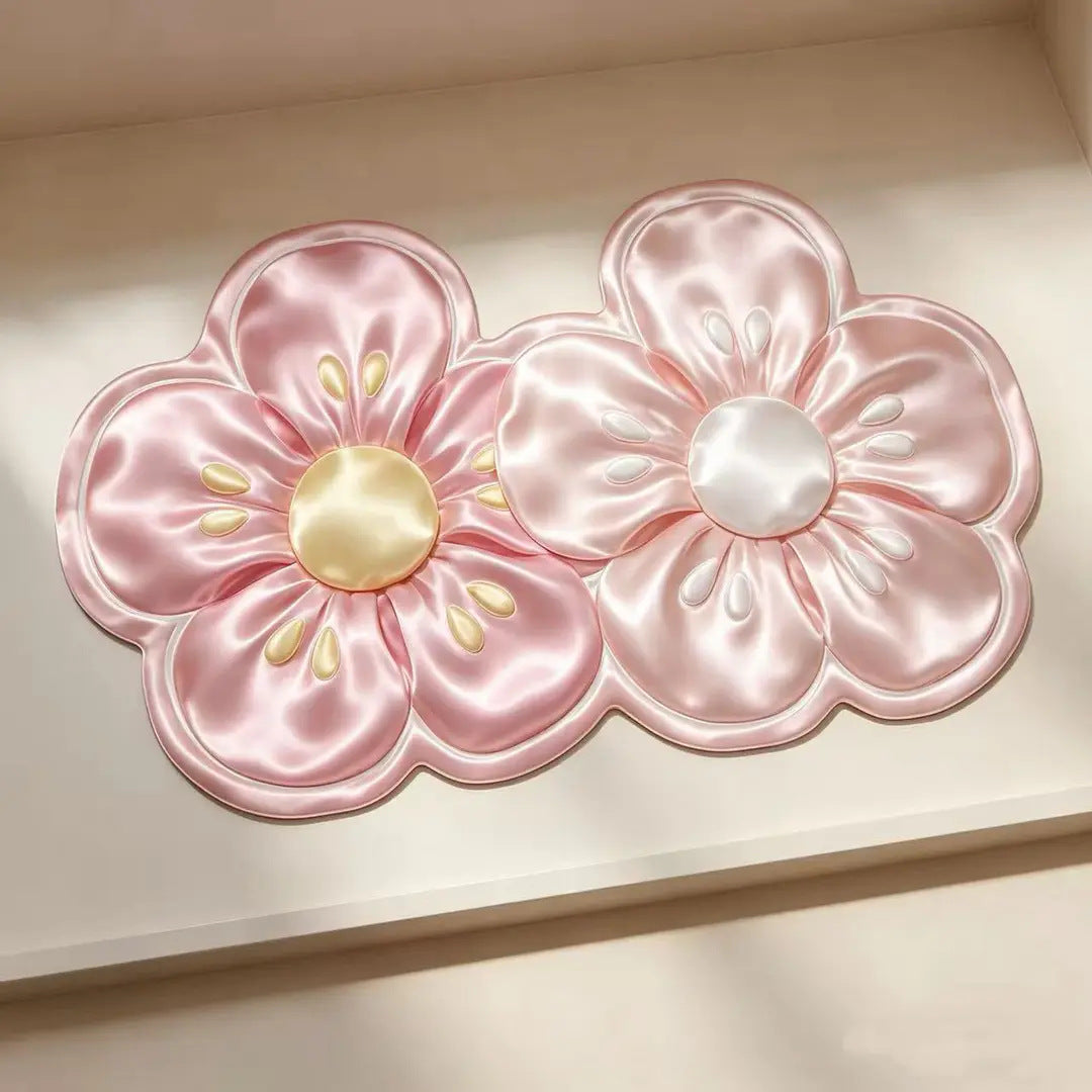 Luxurious Floral Pattern Bath Mat
