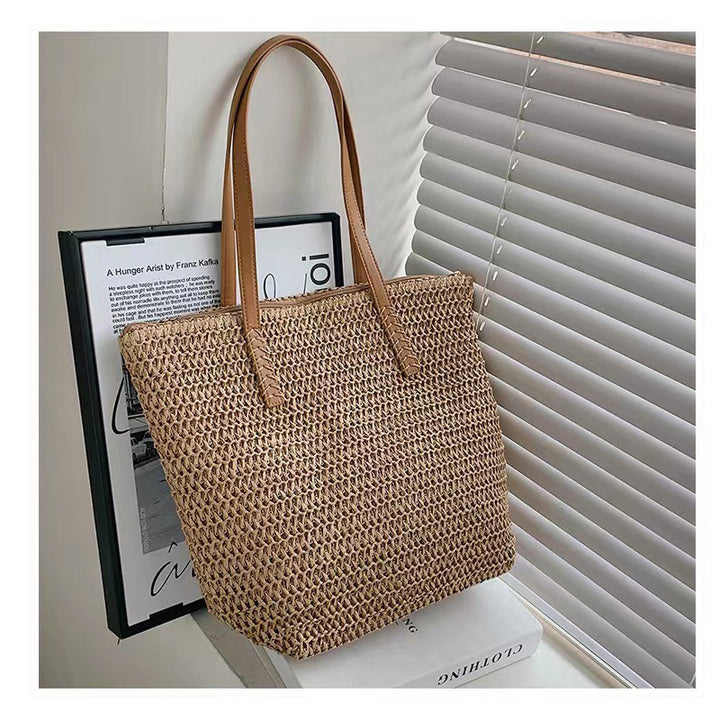 Elegant Bast bag with High-Quality Leather Handles Stornfield
