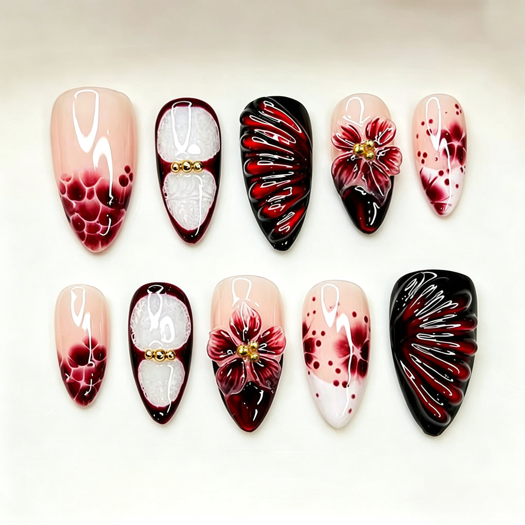 Artistic Floral Nail Art Set Stornfield