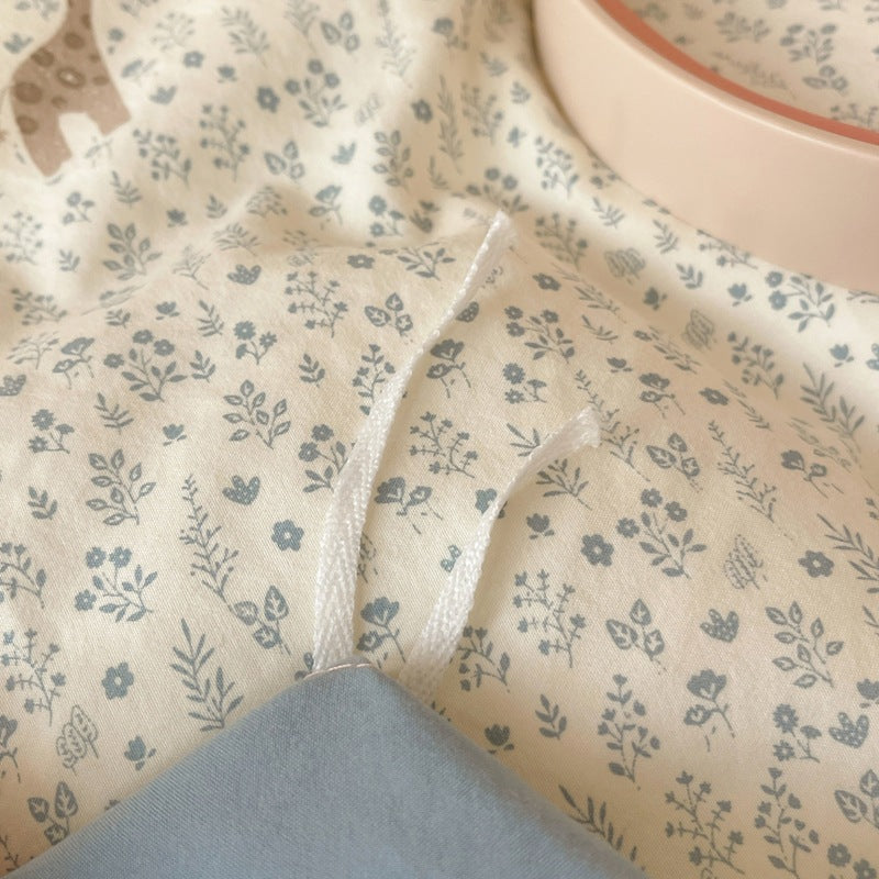 Ruffled Floral Patterned Duvet Set