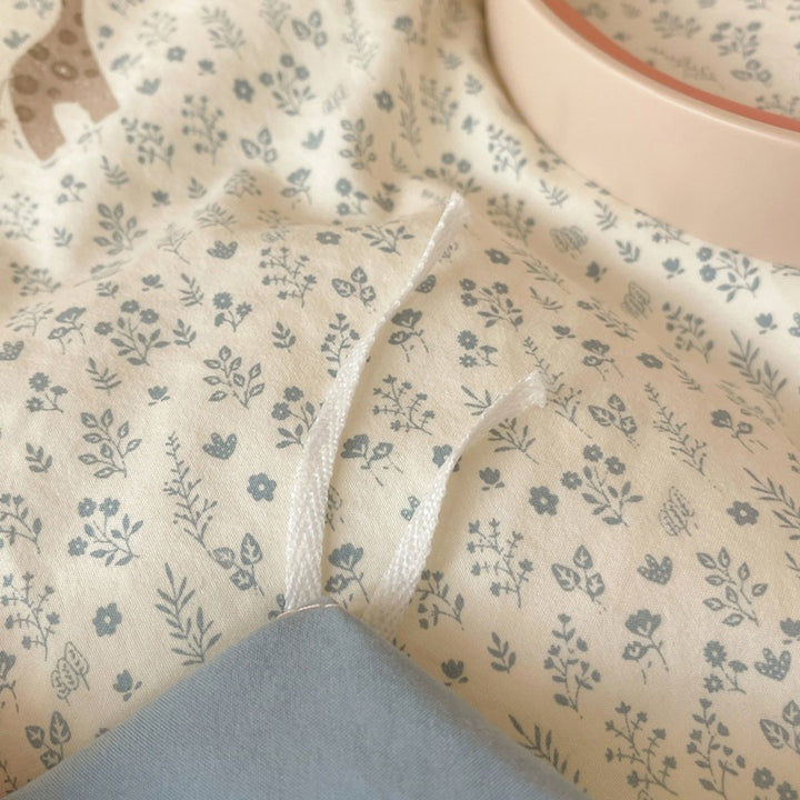 Ruffled Floral Patterned Duvet Set