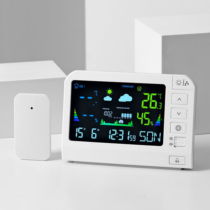 Digital Weather Alarm Clock with Multifunctional Display Stornfield