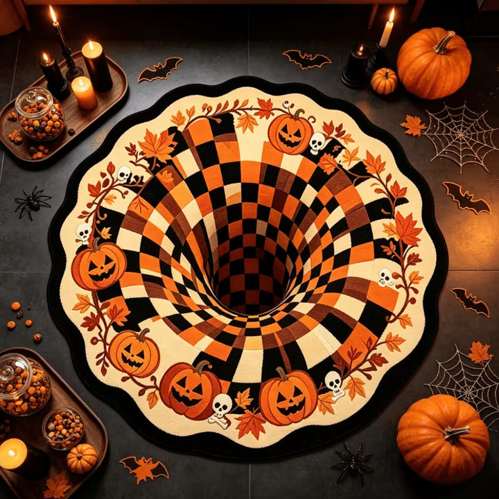 Halloween-Themed Decorative Area Rug