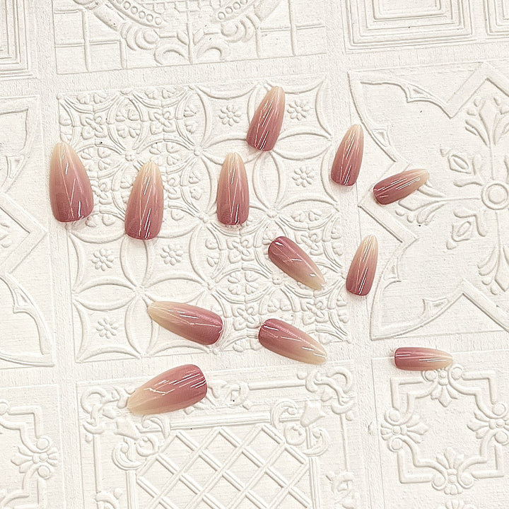 Elegant Ombre Press-On Nails Stornfield