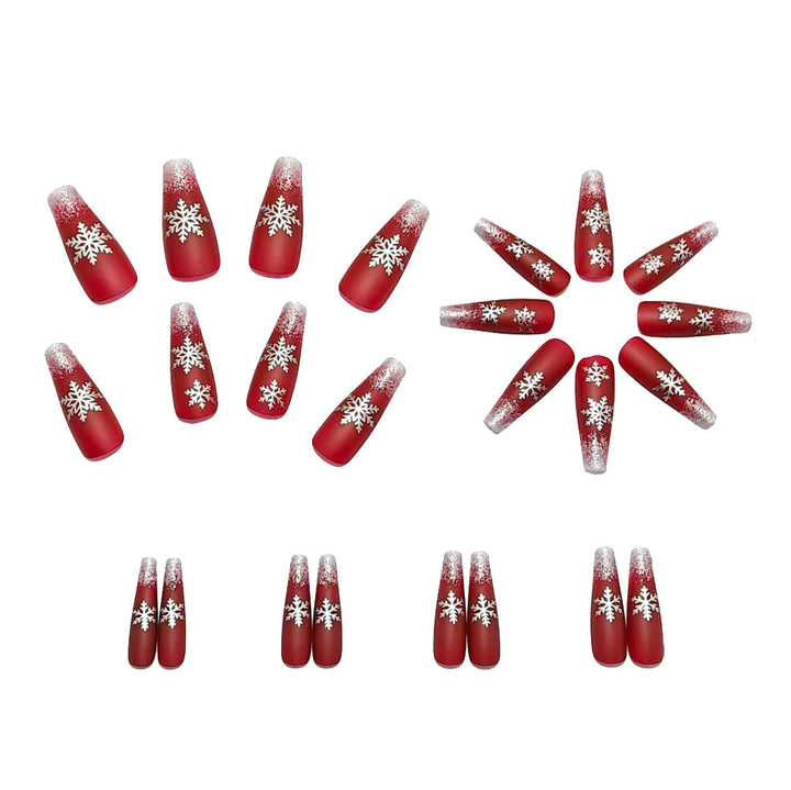 Artificial Nails in Festive Winter Design Stornfield