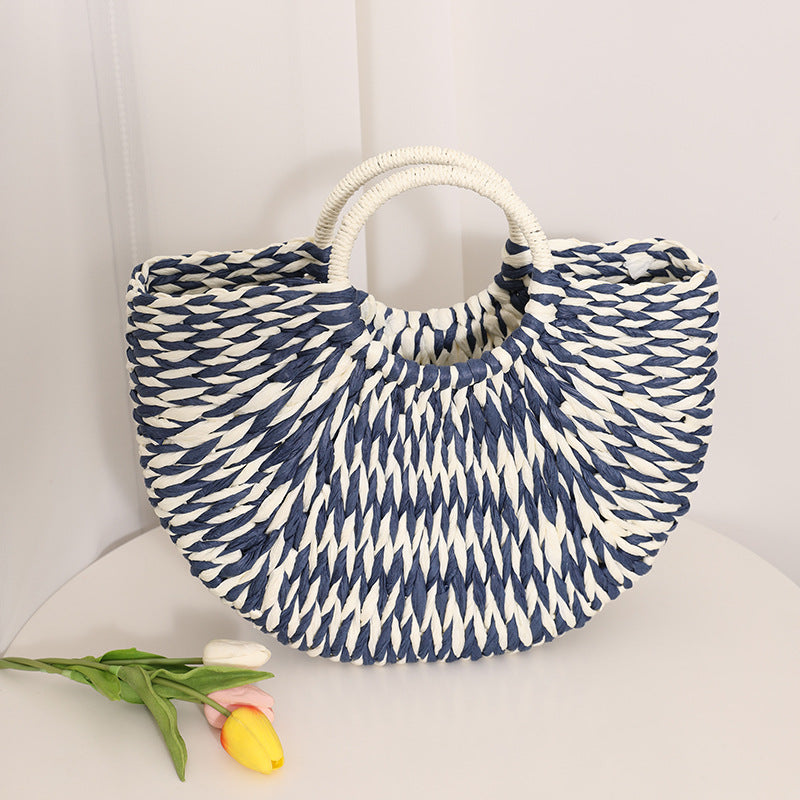 Stylish basket bag with round handle Stornfield