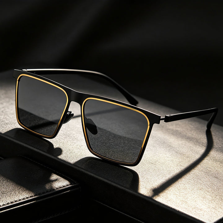 Men's modern rectangular sunglasses Stornfield