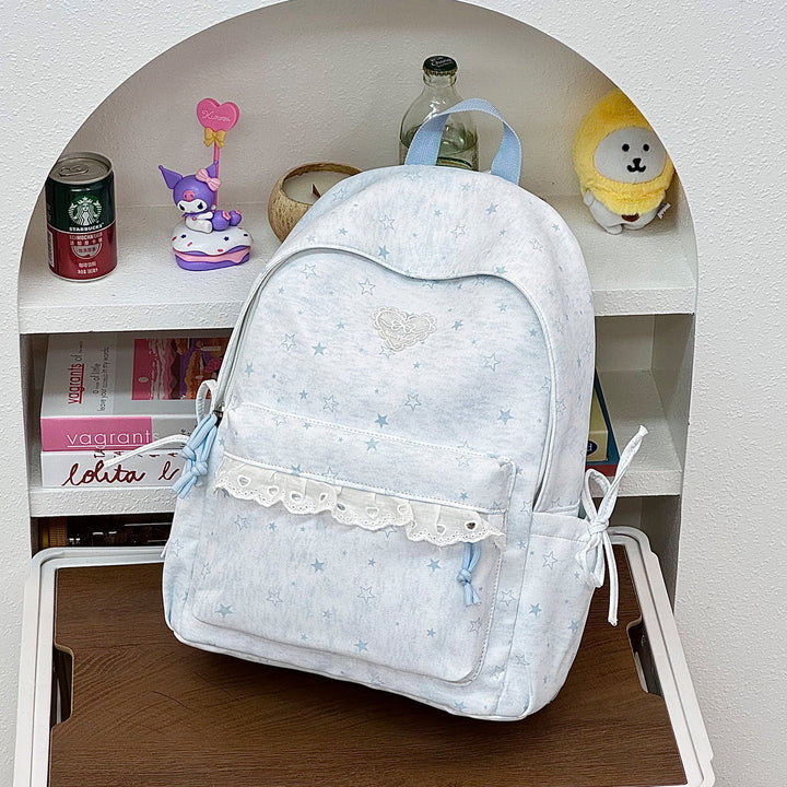 Cute Decorative Star-Embellished Backpack Stornfield
