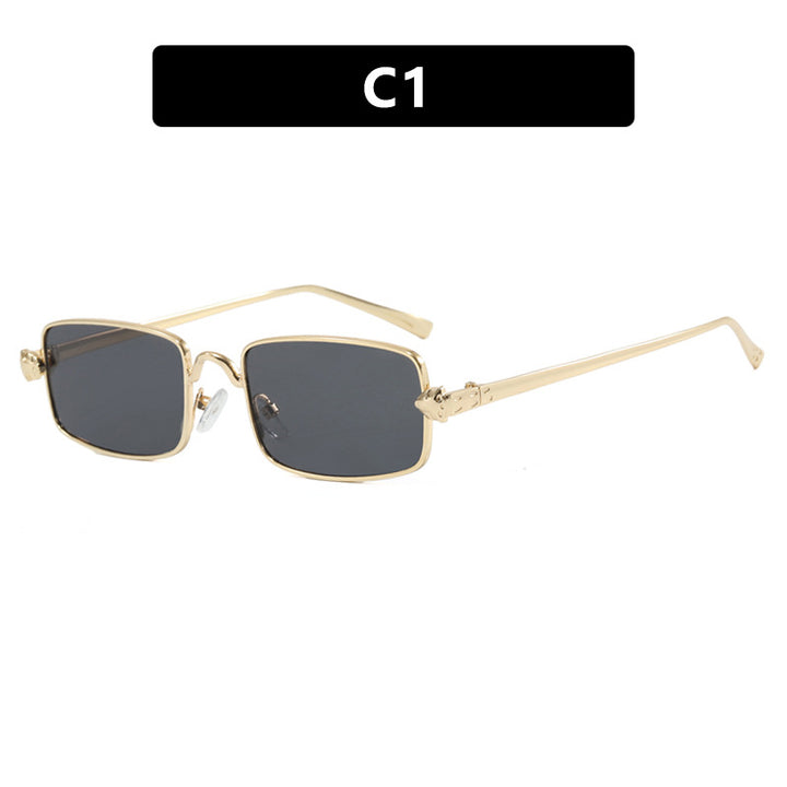 Ladies elegant square sunglasses with luxurious metal frame and UV protection Stornfield
