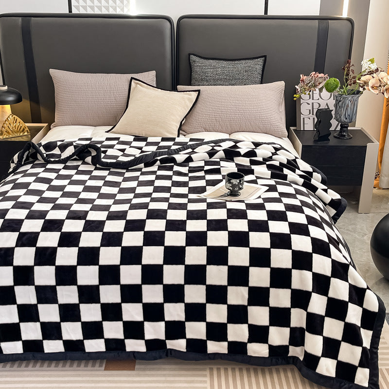 Floral Patterned Fleece Throw Blanket Stornfield