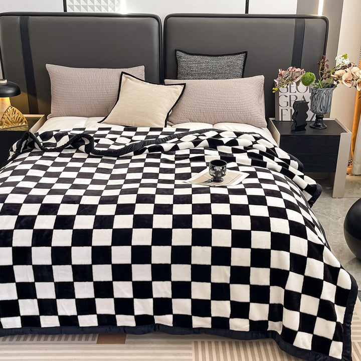 Floral Patterned Fleece Throw Blanket Stornfield
