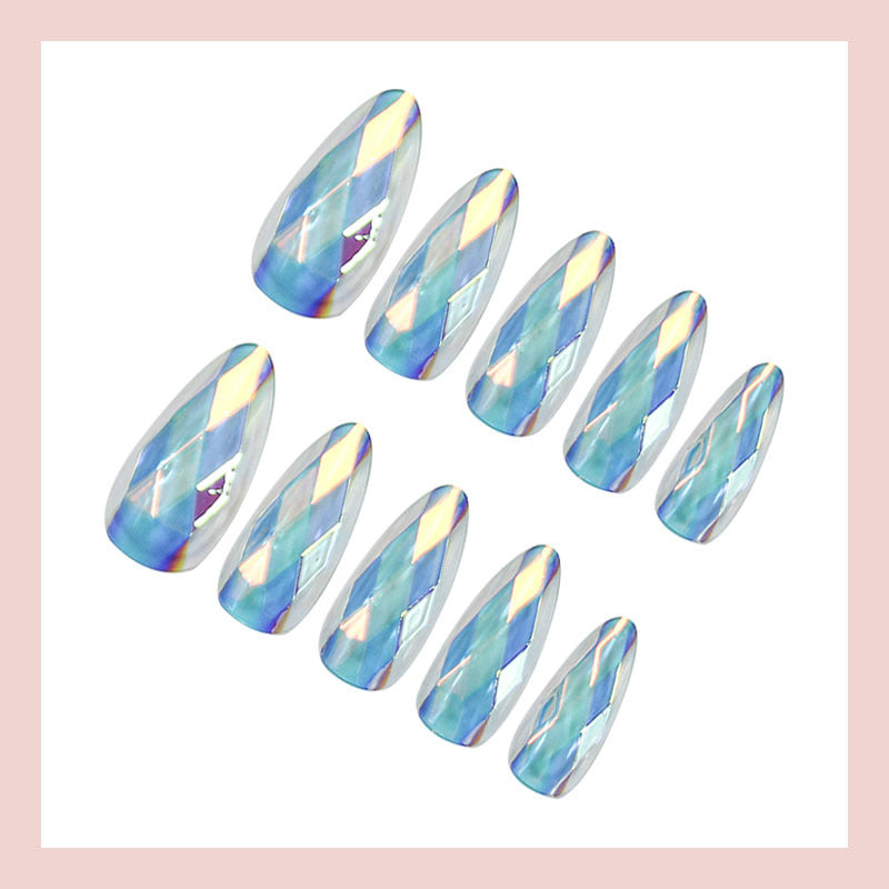 Artificial nails with luxurious faceted design Stornfield