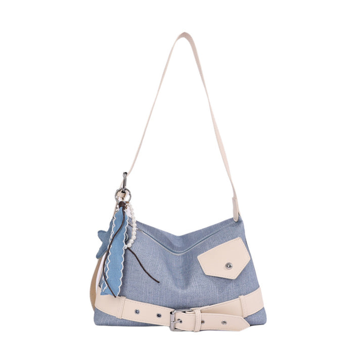Casual Denim Shoulder Bag