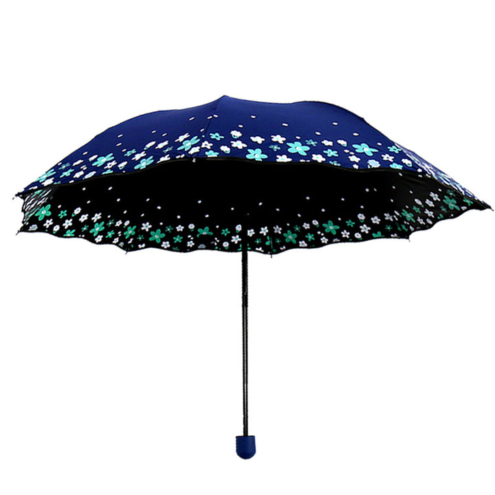 Women's Folding Umbrella with Detailed Floral Design Stornfield