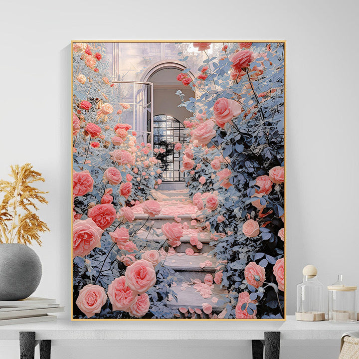 Floral Garden Scene Wall Art Stornfield