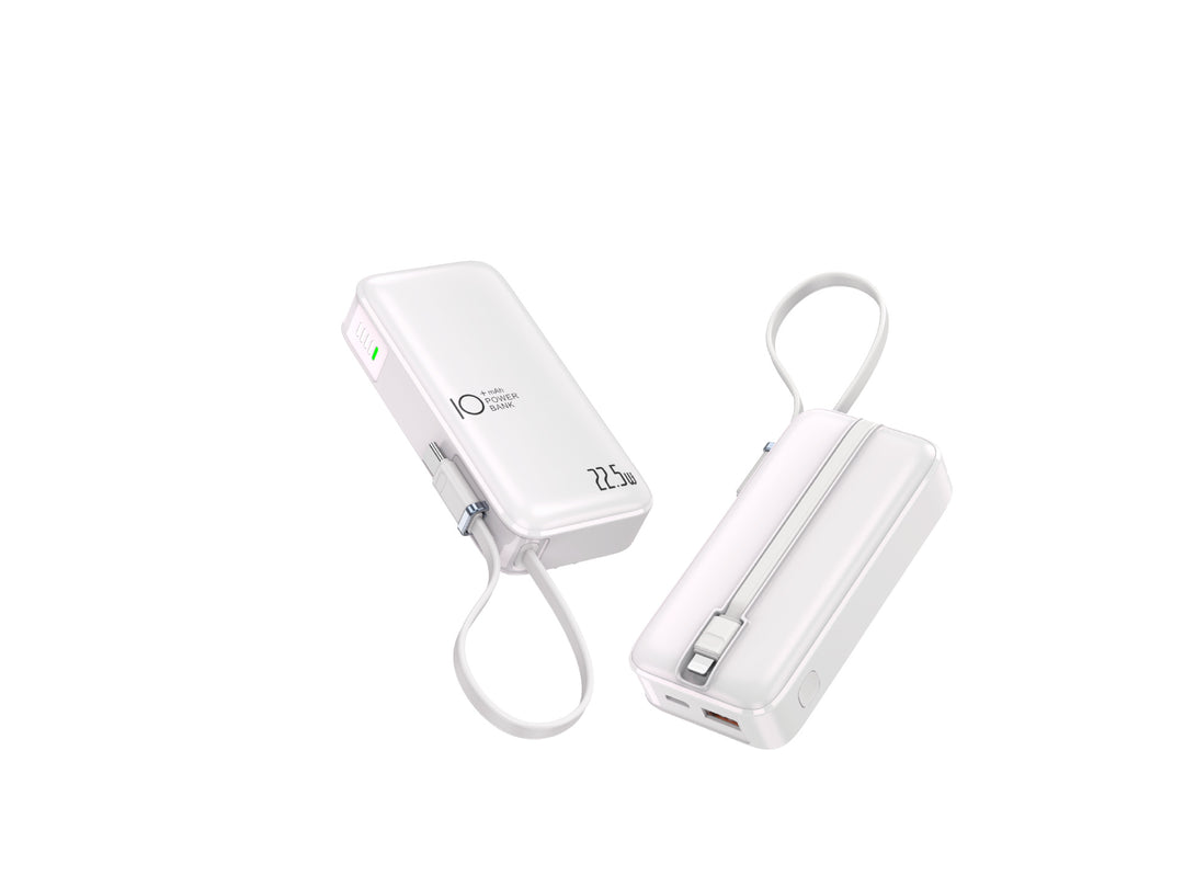 Portable power bank with fast USB-C charging function and integrated LED display Stornfield