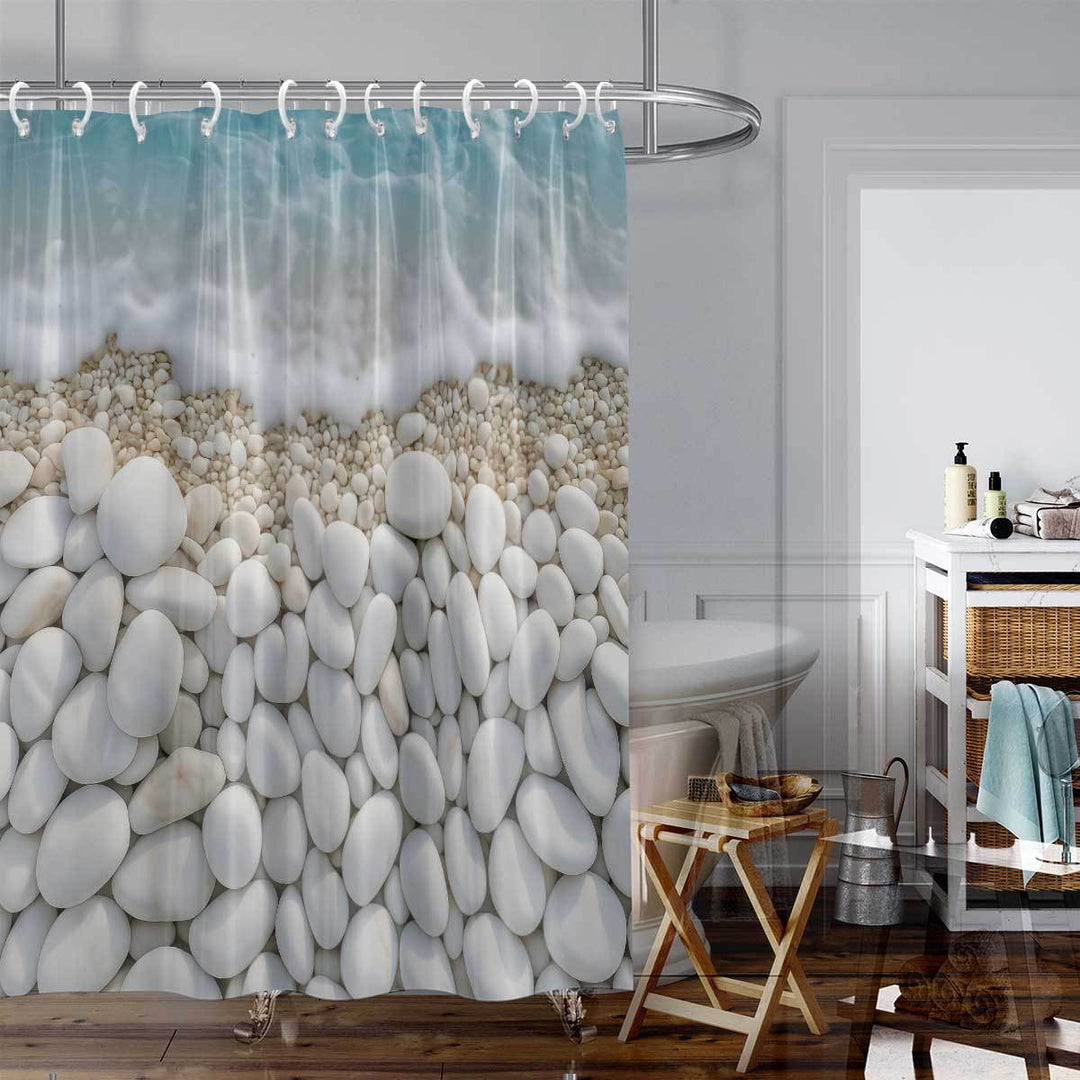 Coastal-Inspired Artistic Shower Curtain Stornfield
