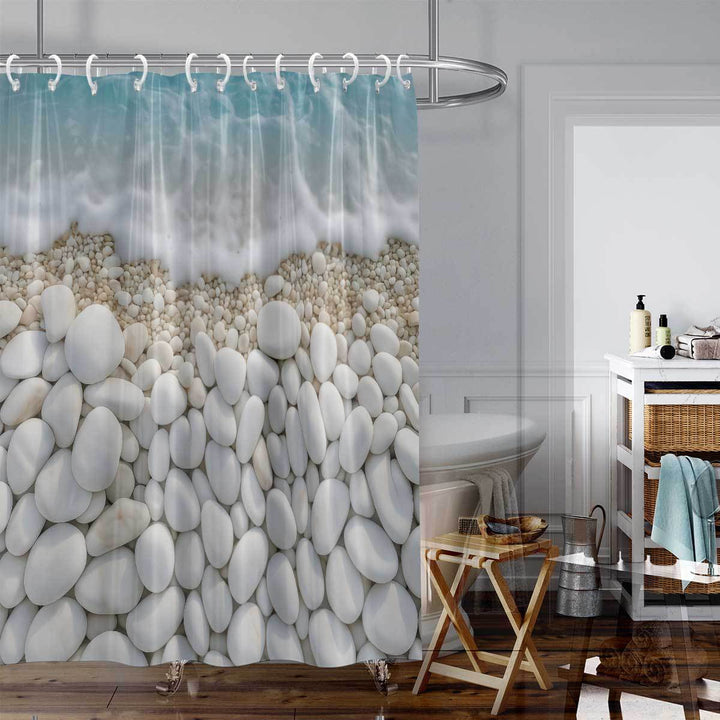 Coastal-Inspired Artistic Shower Curtain Stornfield