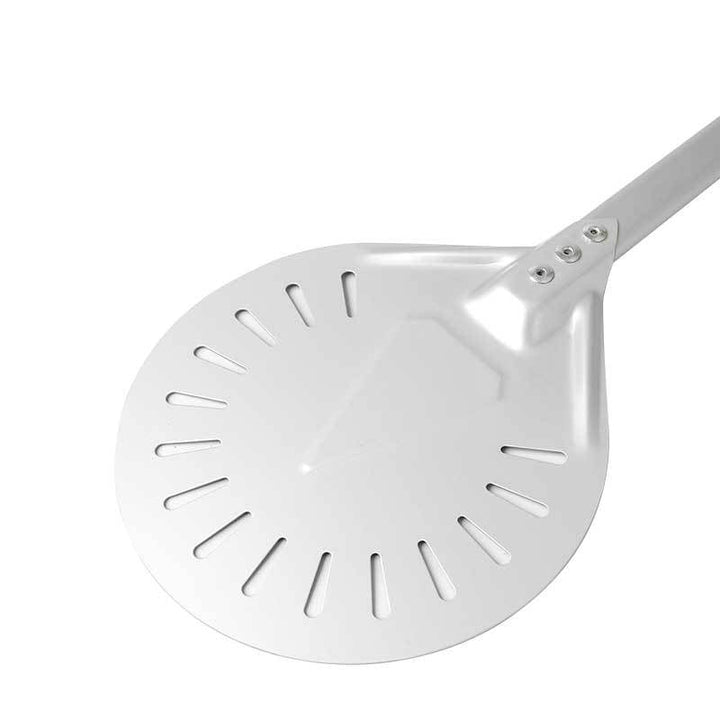 perforated aluminum pizza peel with ergonomic non-slip handle Stornfield