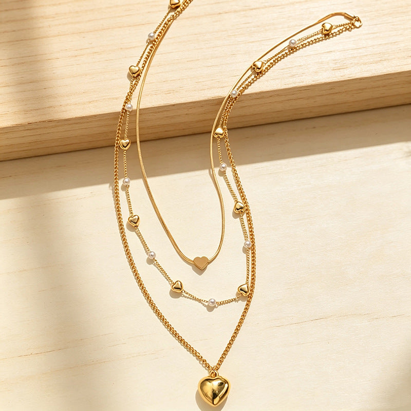 Heart-Shaped Layered Necklace Stornfield