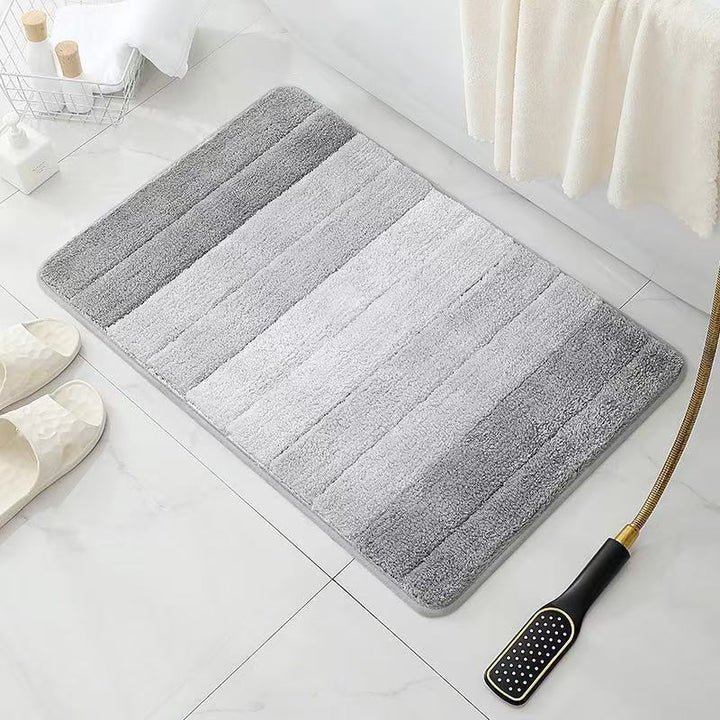 Plush Soft Striped Bath Mat
