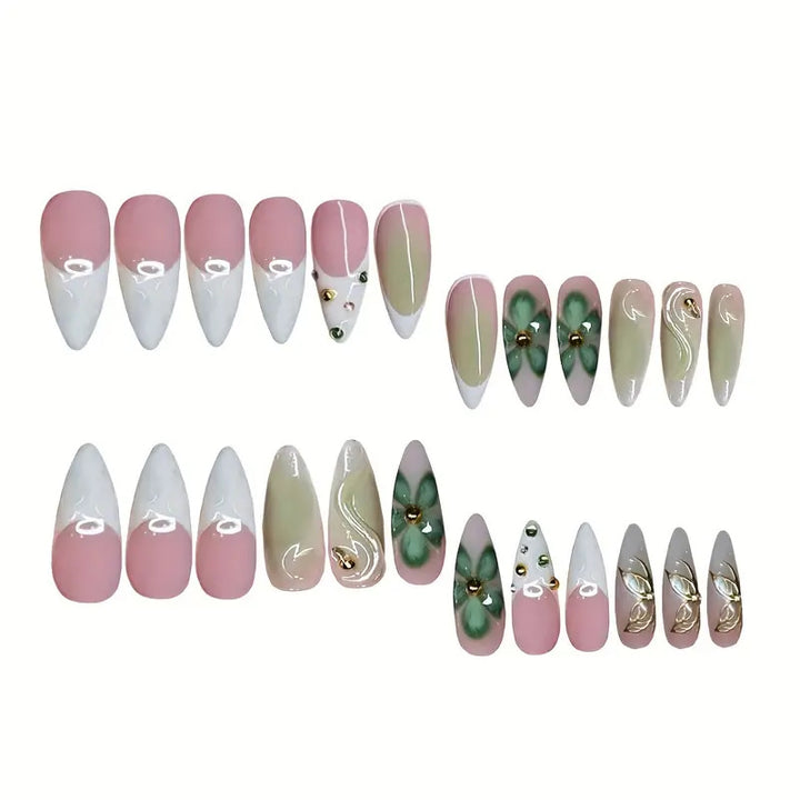 Premium 3D Decorative Press-On Nail Extensions Stornfield