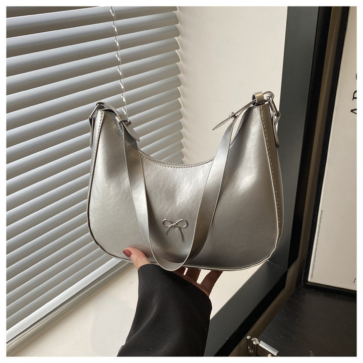 Premium Glossy Faux Leather Hobo Bag Stornfield