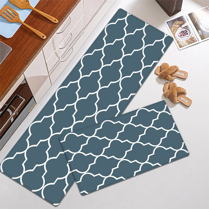 Elegant Textured Kitchen Mat Set Stornfield