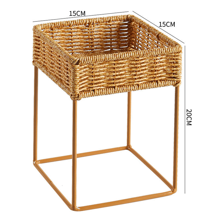 Stylish Woven Plant Holder with Stand Stornfield