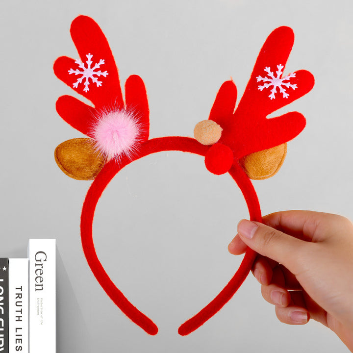 Festive Reindeer Antler Headband