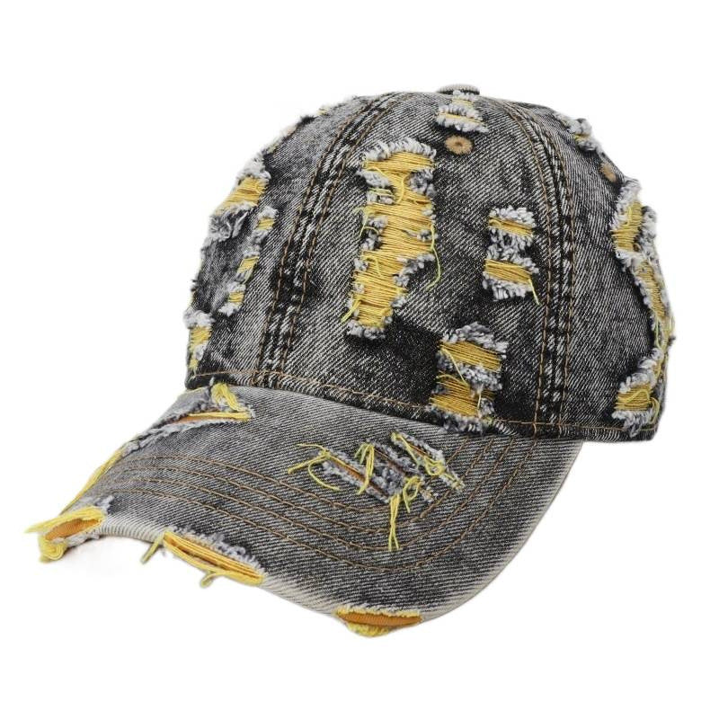 Women's Distressed Denim Baseball Cap Stornfield