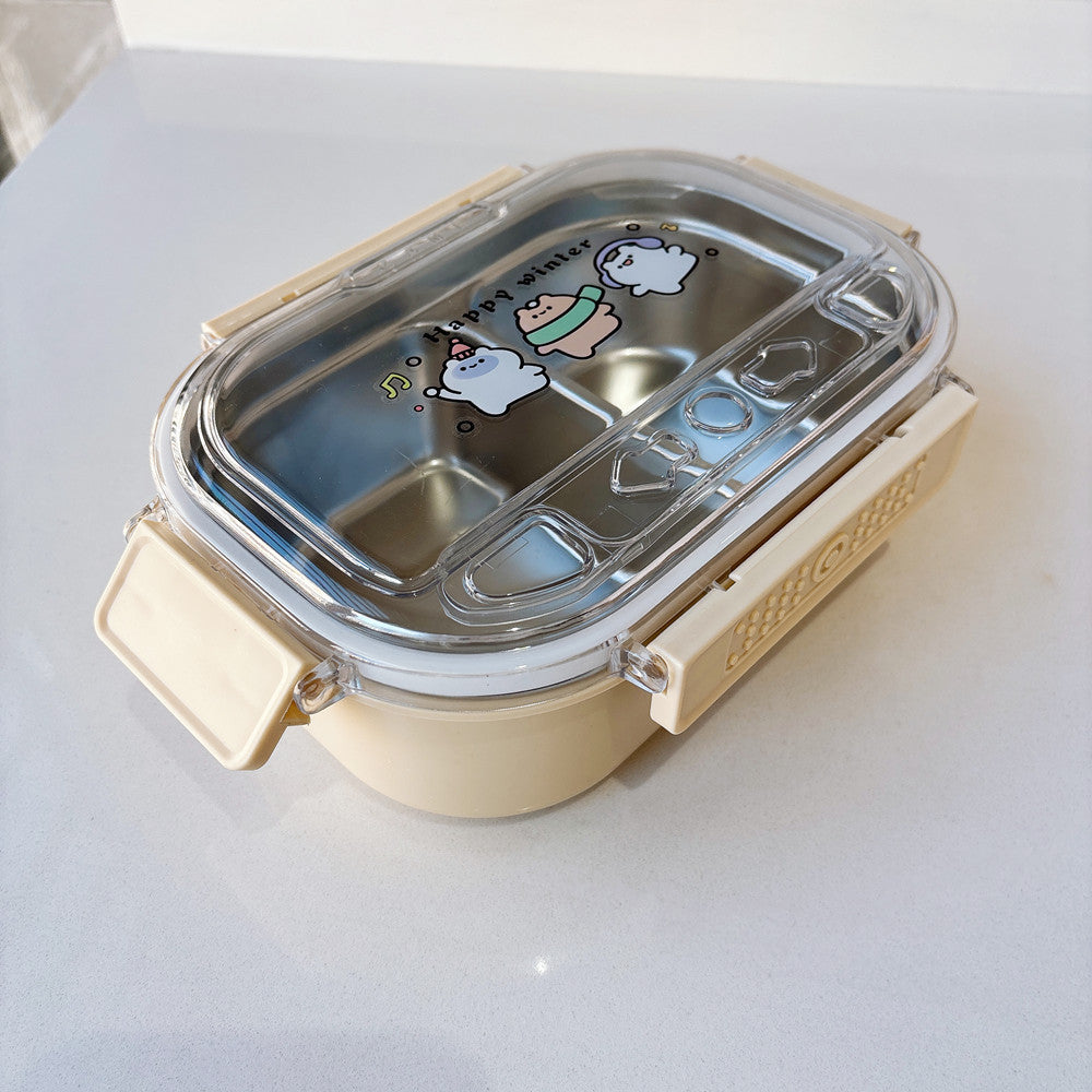 Cartoon-Themed Multi-Compartment Food Storage