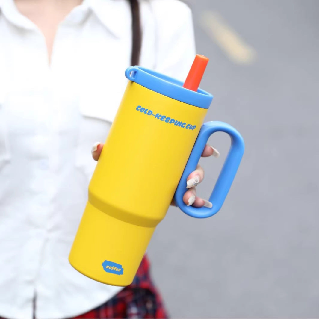 Women's insulated cup with practical straw Stornfield