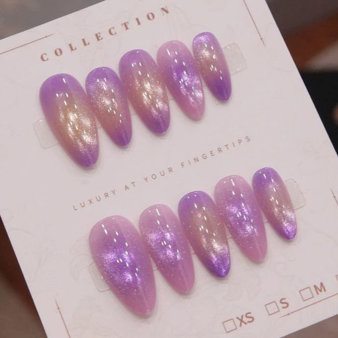 Elegant Ombre Press-On Nail Art