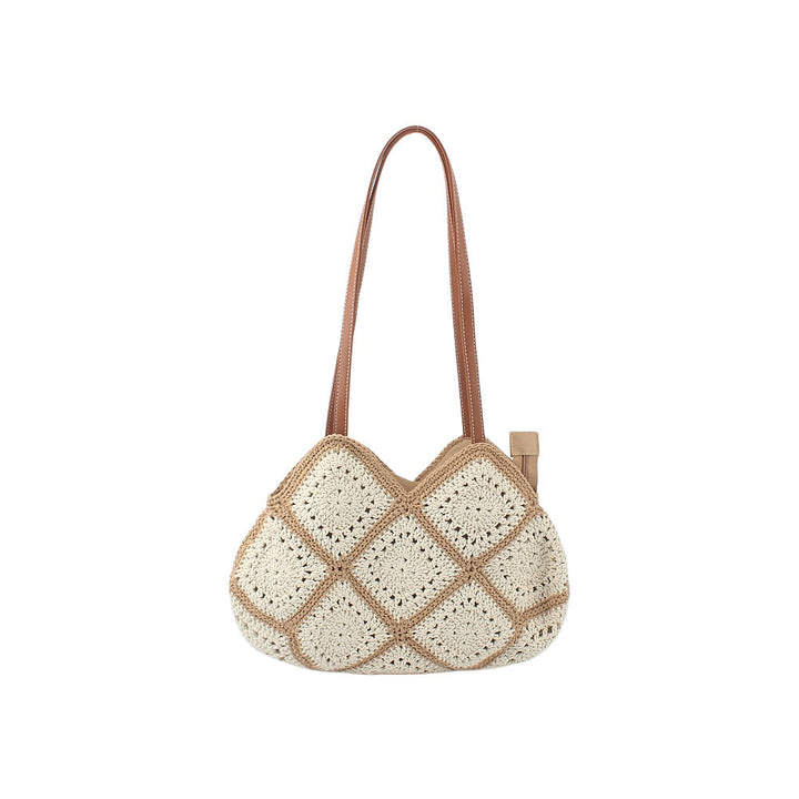 Crochet bag with elegant leather accent Stornfield