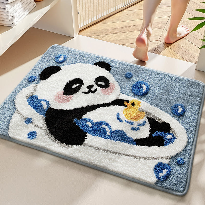 Fun Crocodile Themed Bathroom Rug