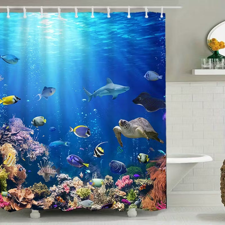 Coastal Scene Shower Curtain Stornfield