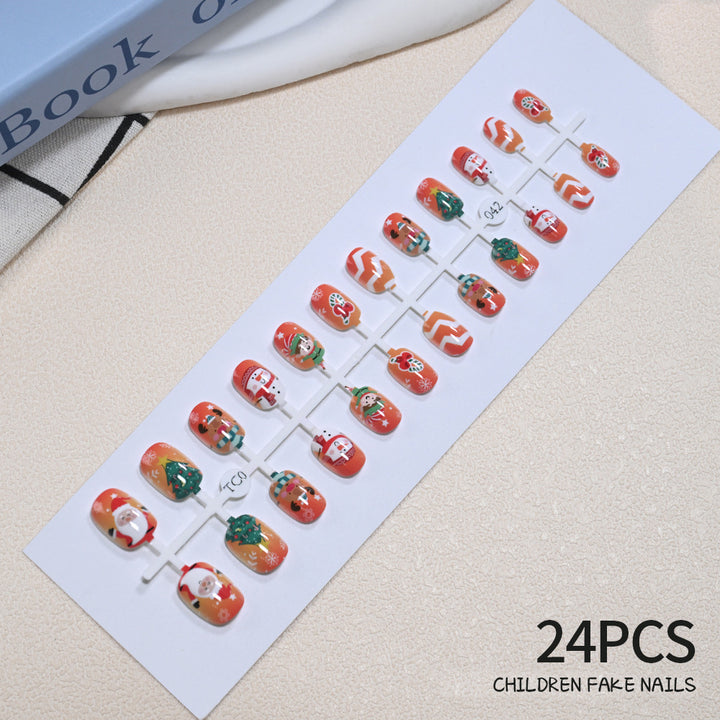 Children's Fun Holiday-Themed Fake Nail Set Stornfield