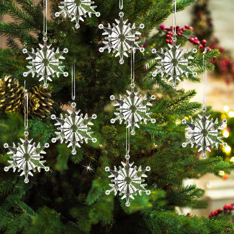 Elegant Glittering Snowflake Hanging Decoration Stornfield