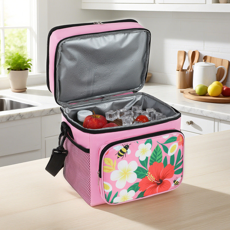 Insulated picnic cooler bag with stylish floral design Stornfield