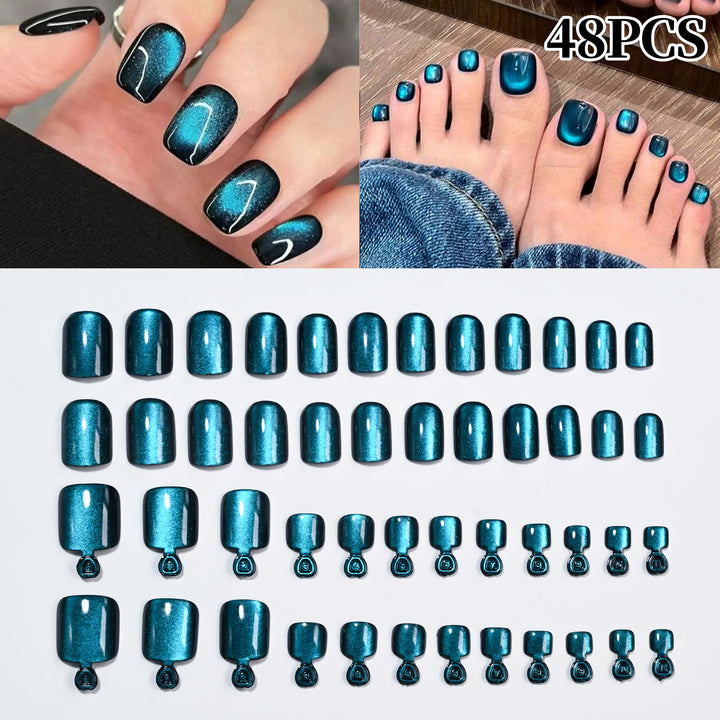 Premium Glossy Press-On Nail Tips Set Stornfield